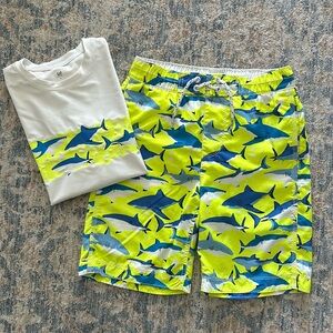 GAP KIDS Rash Guard & Swim Shorts Set